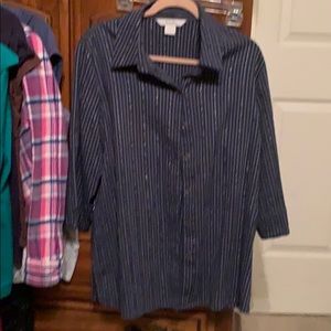 Tan jay womens button down top , Large